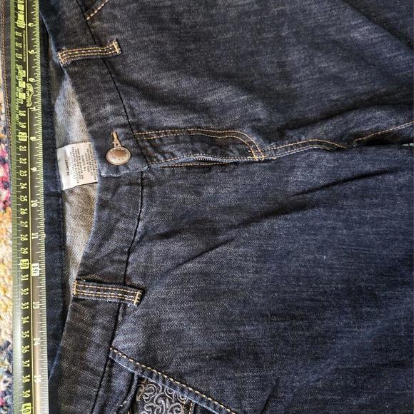 Jordache Premium Jeans 14 Short Blue Denim Dark embroidered - Picture 3 of 11